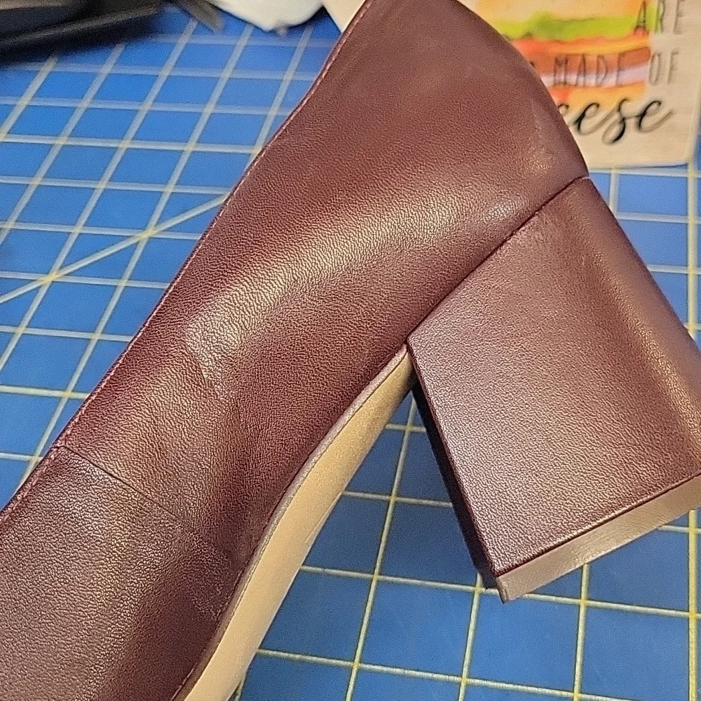 Naturalizer 27 Licia Pointed Toe Pumps Size 7.5M Leather New Burgandy/Wine - Picture 9 of 12